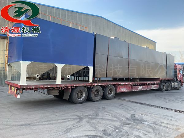 今日發貨青島城陽客戶地埋式生活污水處理設備斜管沉淀池